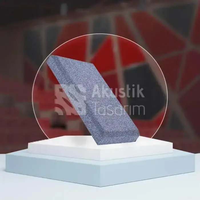 Kumaş kaplı akustik panel yakın plan ürün görseli - Doku Akustik
